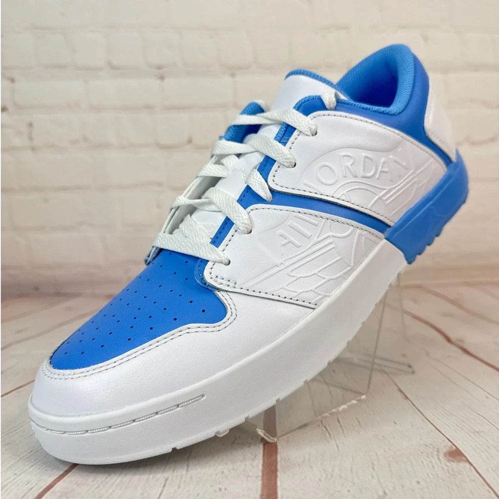 Nike Jordan NU Retro 1 Low White University Blue Golf Shoes Mens 10.5 FZ4153-101 - Picture 3 of 10